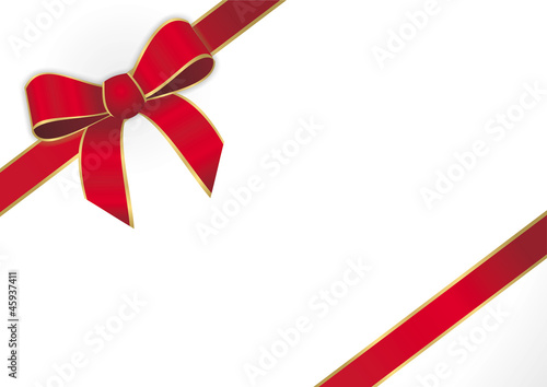 Vector: rotes Geschenkband rotes Geschenkband