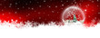 Sternenhimmel, Schneekugel, Banner, Panorama, Webdesign, Head
