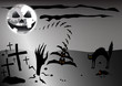 halloween bianco nero