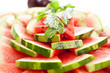Wassermelone gefächert
