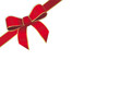 rotes Geschenkband