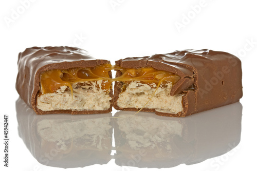 Photo: Chocolate bar with caramel Chocolate bar with caramel
