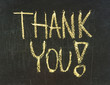 Thank you blackboard sign.