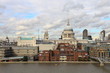 London St Paul's Cathedral and Millennium bridge