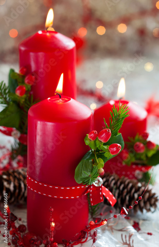 Photo: Christmas candles Christmas candles