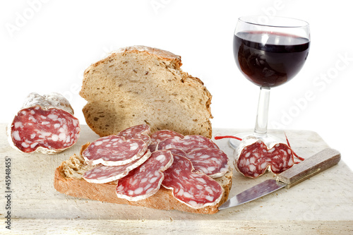 Photo: slice of saucisson slice of saucisson