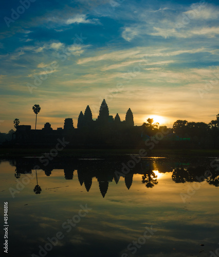 Photo: Angkor Wat temple at sunrise, Cambodia Angkor Wat temple at sunrise, Cambodia