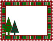 Vector: Christmas Stripped Frame Christmas Stripped Frame