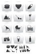 Vector icons set . baby and toys