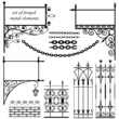 set of forged metal elements