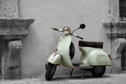 Photo: Vespa B&W Vespa B&W