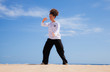 Thai-chi in the dunes