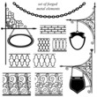 set of forged metal elements