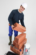 Portrait of a bricklayer