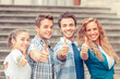 Group of Friends with Thumbs Up