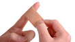 finger mit pflaster