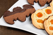 Biscotti di halloween- Halloween cookies, closeup
