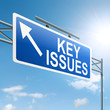 Key issues concept.