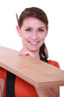 Handywoman close-up