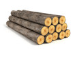 Illustration: stacked tree logs stacked tree logs