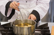 Soup being stirred
