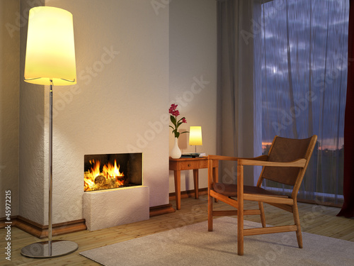 Illustration: Kaminzimmer Kaminzimmer