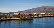 The floating and tourist  Islands of lake Titikaka Puno Peru Sou