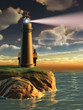 Lighthouse at sunset