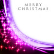 fantastic christmas wave design with glowing stars