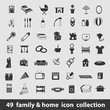 family and home icons