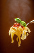 Fettuccine al pomodoro - hot pasta with tomato sauce