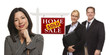 Mixed Race People with Sold Real Estate Sign Isolated