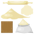A set of subjects for the dough. eps10