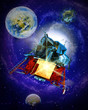 Satellite in space