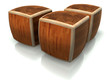 wooden cubes