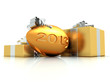 Illustration: wishes gold eggs for 2013 year wishes gold eggs for 2013 year