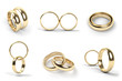 Wedding rings, engraved