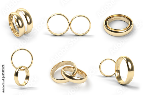 Illustration: Wedding rings, engraved Wedding rings, engraved