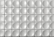 Abstract indoor futuristic indoor with acoustic wall