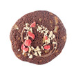 Chocolate cookie with strawberry