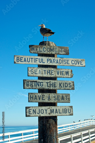 Photo: Welcome to Malibu Sign Welcome to Malibu Sign