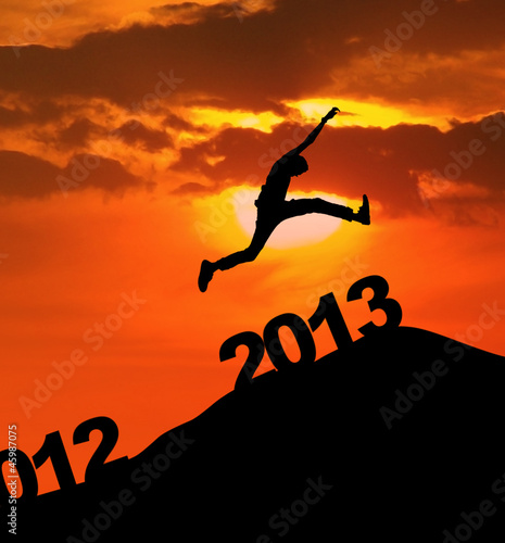 Photo: 2013 silhoutte jump new year 2013 silhoutte jump new year
