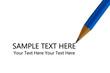 The pencil with sample text