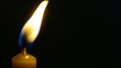 religion icon with candle