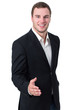 Young man shaking hand
