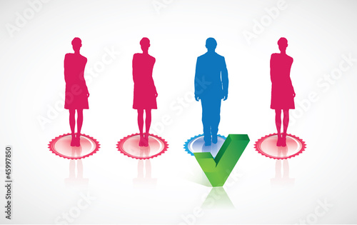 Vector: parité homme - femme parité homme - femme