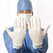 Photo: doctor with gloves ready doctor with gloves ready