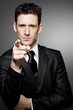 Boss in black suit.