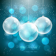 Transparent christmas balls