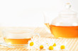 Photo: teacup with herbal chamomile tea teacup with herbal chamomile tea